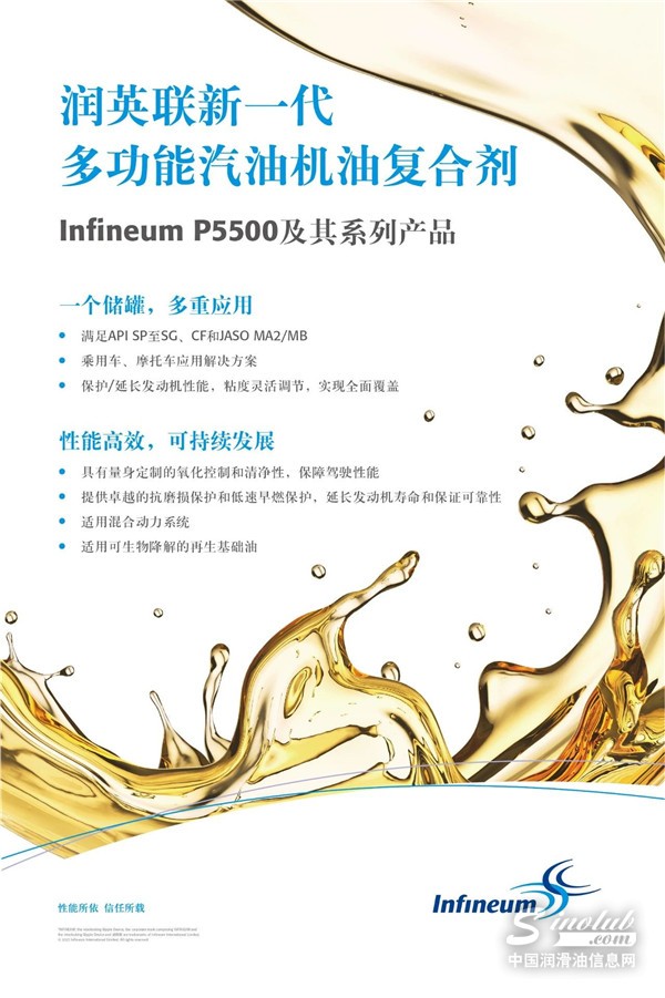 潤英聯(lián)新一代多功能汽油機(jī)油復(fù)合劑幫助打造更清潔的未來