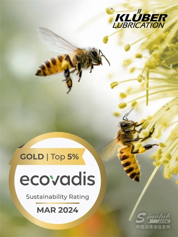 克魯勃潤滑劑再獲EcoVadis“引領者”稱號