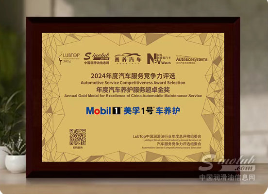 【LubTop2024】又得獎(jiǎng)了！2024年度汽車養(yǎng)護(hù)服務(wù)超卓金獎(jiǎng)！