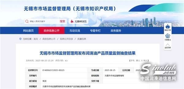 LubTop點評行業(yè)周報（2025年第34期）
