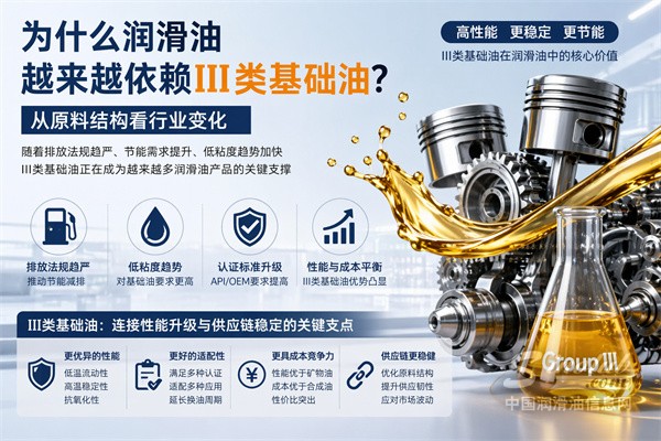 為什么潤滑油越來越依賴III類基礎(chǔ)油？關(guān)鍵原因不只是性能