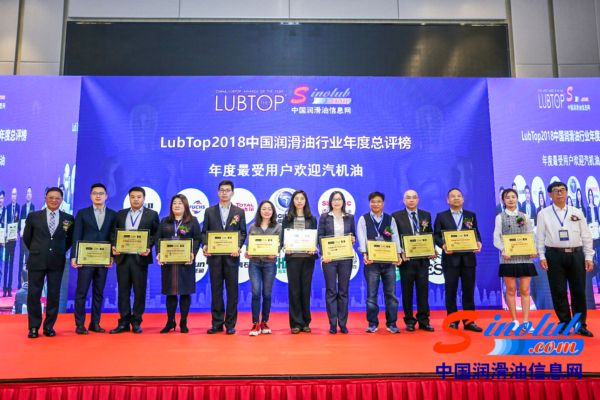 力牌潤滑油榮獲&ldquo;LubTop2018 年度最受用戶